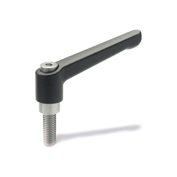 J.W. Winco J.W. Winco Nylon Plastic Adjustable Lever With Stainless Steel Components M6 x 12mm Stud 6N12S33K - main
